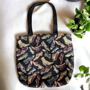 Vintage Shoe Lovers Tapestry Tote Bag Shopper Pumps Heels Victorian Boots
